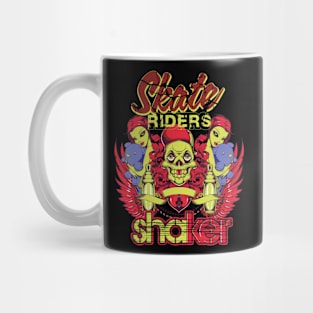 Skull with two girls Mug